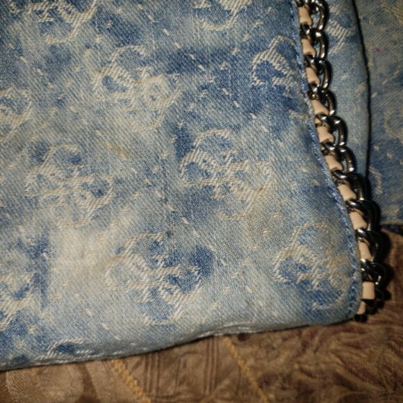 GUC - Blue Denim Guess Handbag + Matching Wallet - Picture 11 of 15
